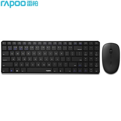 雷柏/RAPOO 9300G 键盘 键盘鼠标套装 无线蓝牙 超薄 黑色